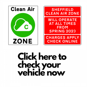 Sheffield clean air zone vehicle check